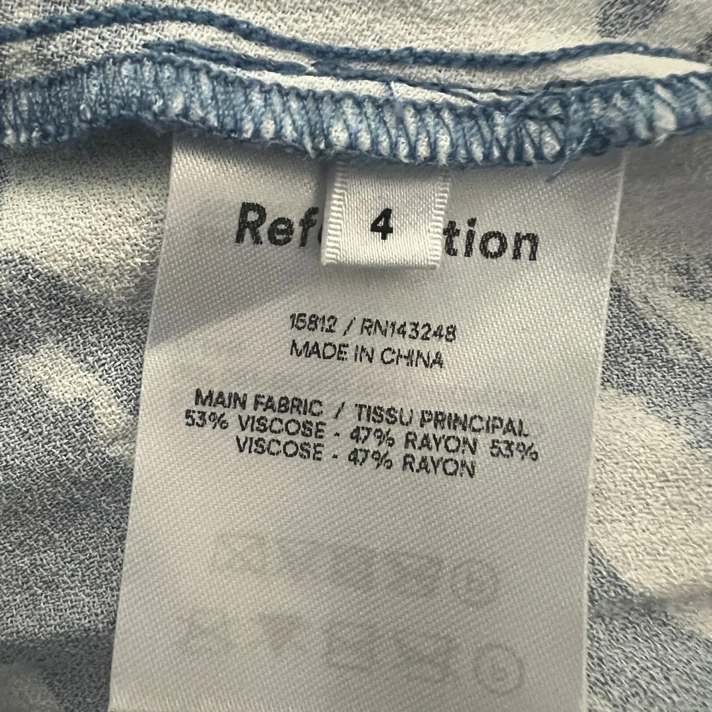 Reformation Crimini Toscana Tank Midi Dress Blue White Resortwear Dutch Naked - Image 6