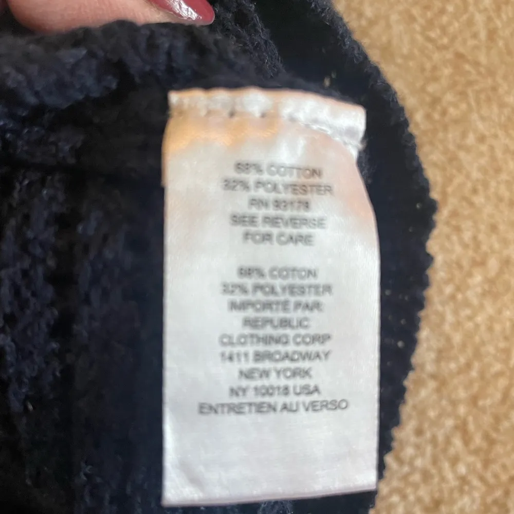 NWT Elie Tahari Blue Tank Top with Airy Knit Design Summer Sequin Layer Medium - Image 7