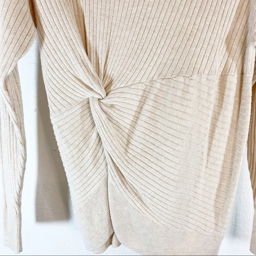 Something Navy  Front Knot Sweater - Image 3