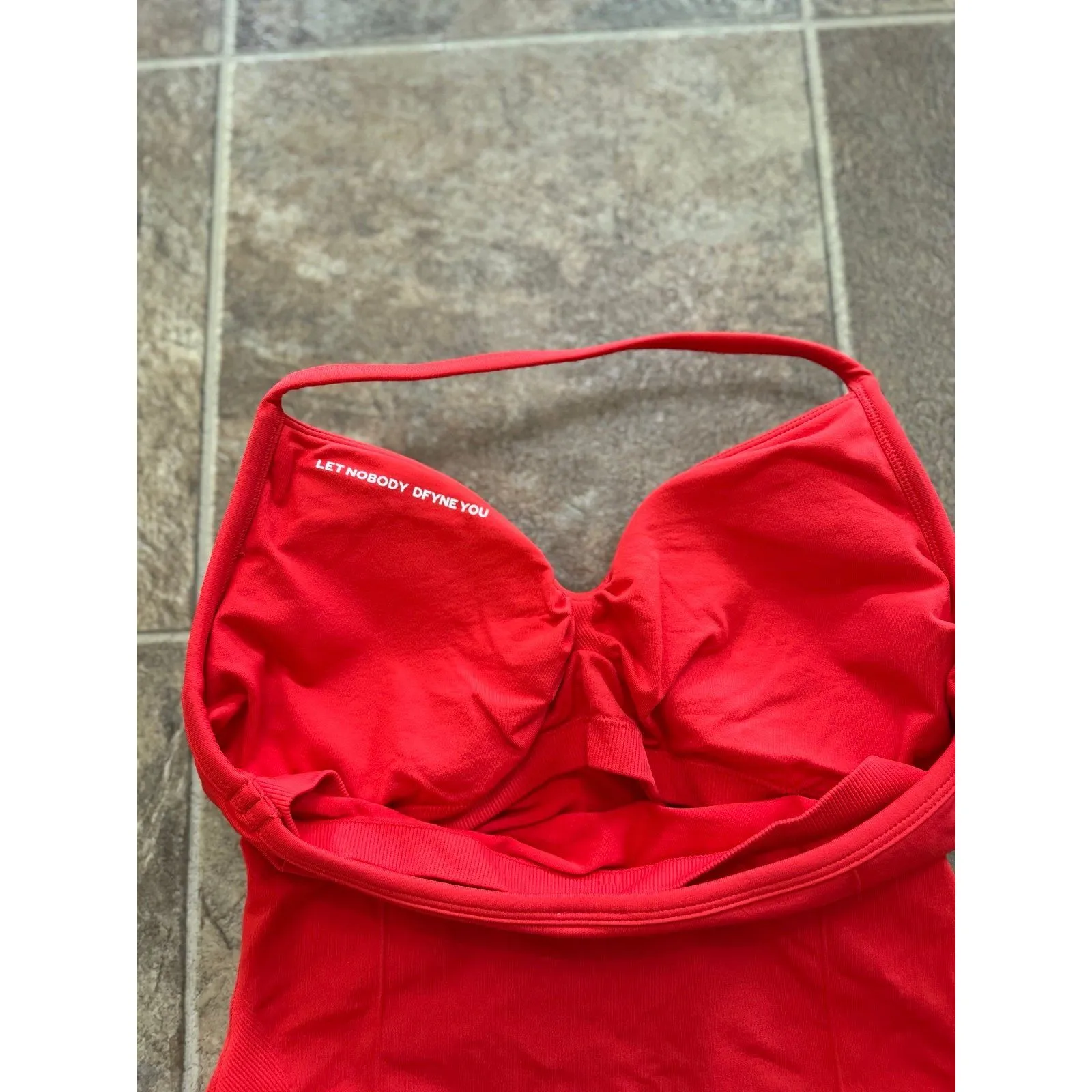 Dfyne Impact Longline Strappy Top Chilli Size Large Orange - Image 8