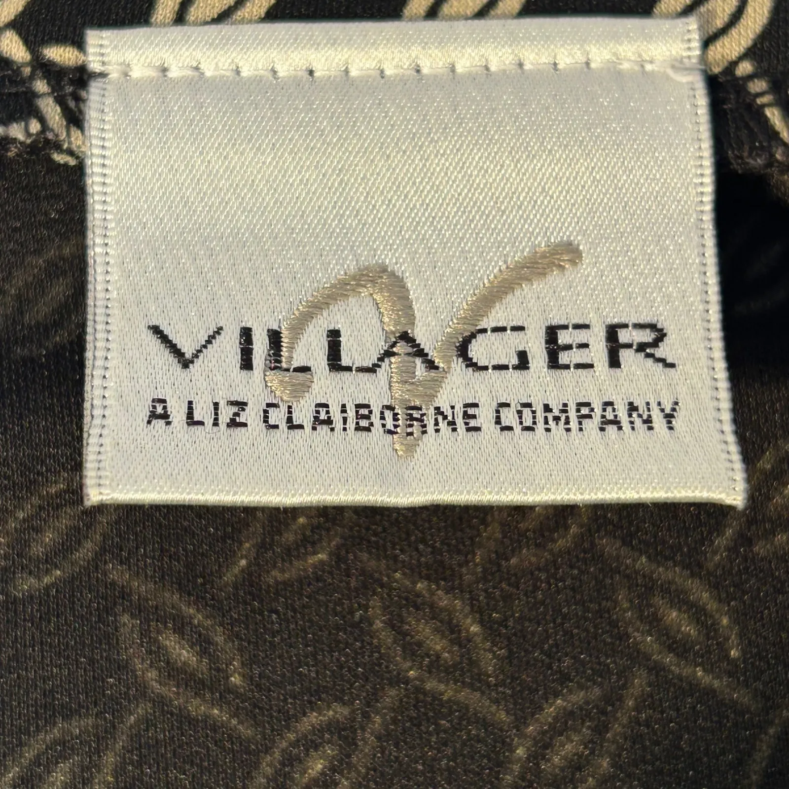 Villager Liz Claiborne Company Womens Maxi Skirt Geometric Print Size XL - Image 3