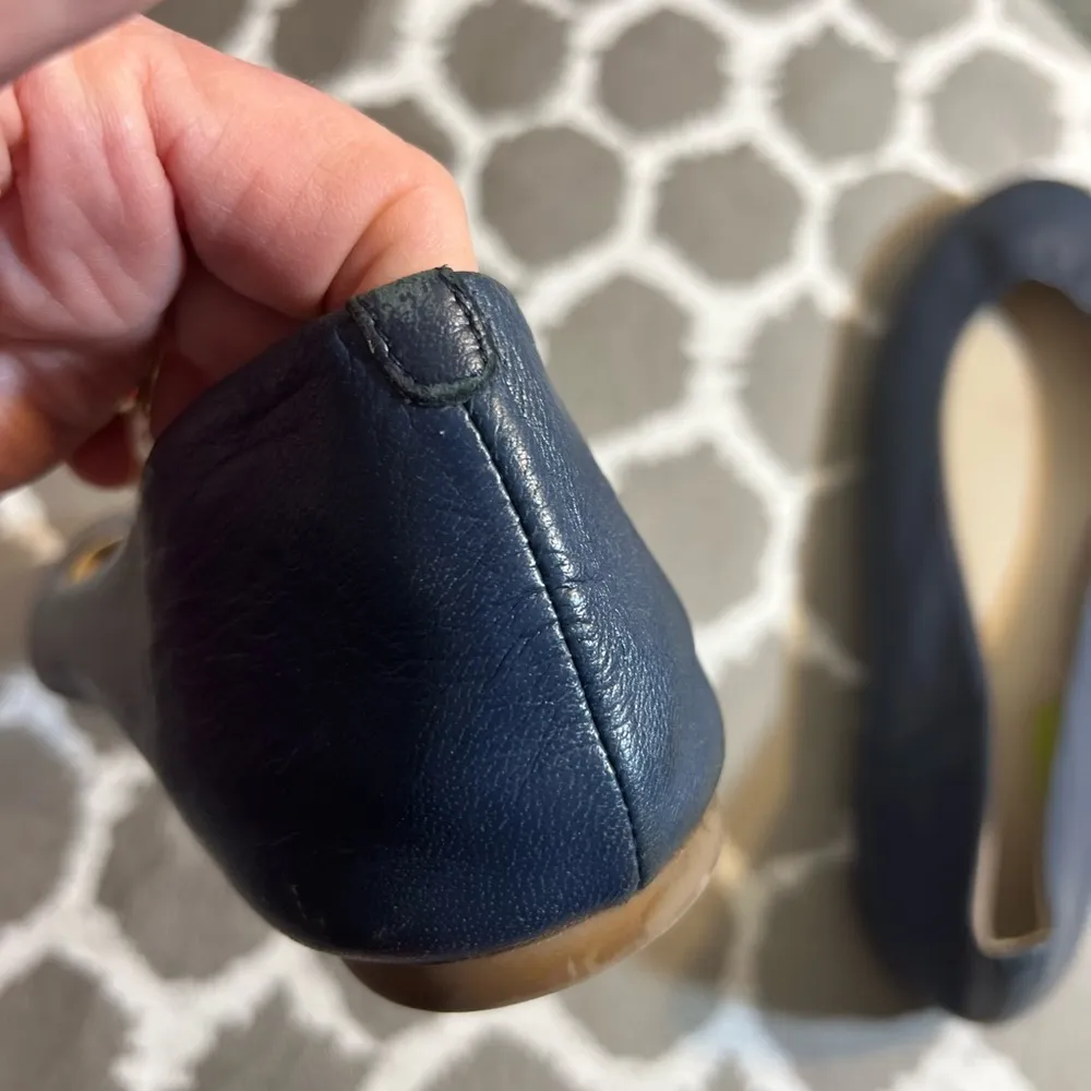 Boden Blue Ballet Flats Leather and Elasticized Edge Size undefined - Image 10