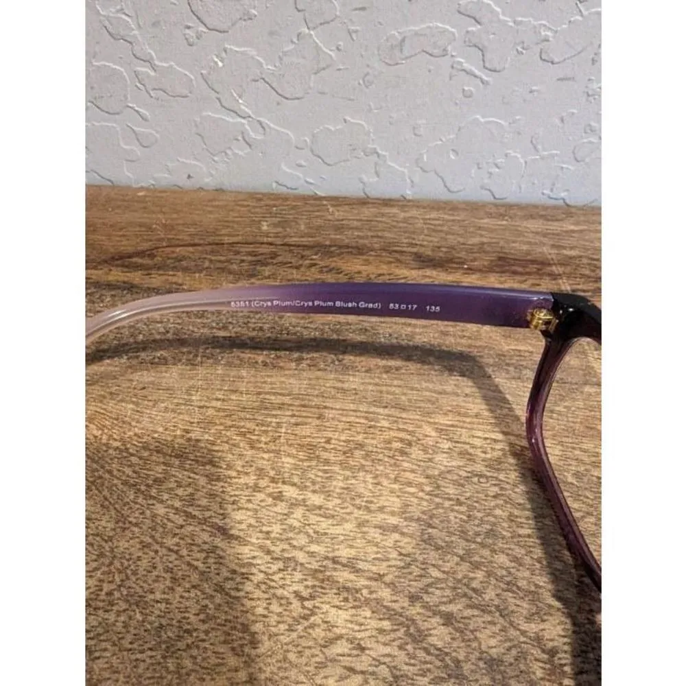 COACH, HC6082, Color 5351 Crys Plum/Crys Plum Blush Grad, glasses - Image 5