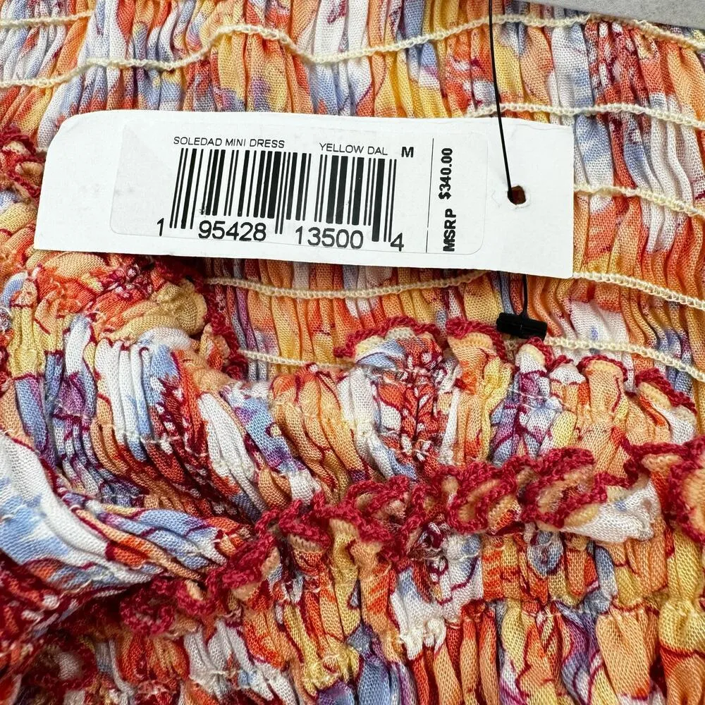 Poupette St Barth Soledad Off The Shoulder Floral Mini Dress Medium NWT - Image 9