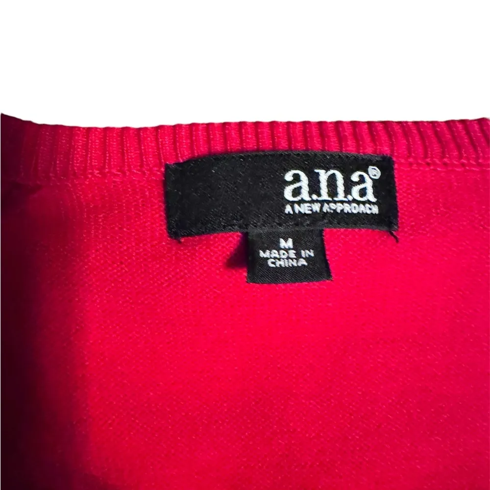 Ana Red sequin accent Top - Image 3