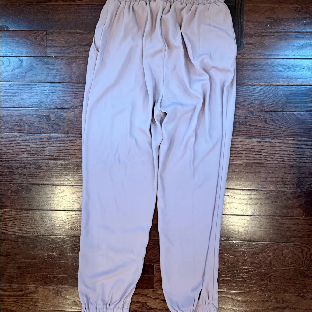 MELLODAY Mauve Jogger Pants Women’s Medium | Elastic Waist & Cuffs - Image 4