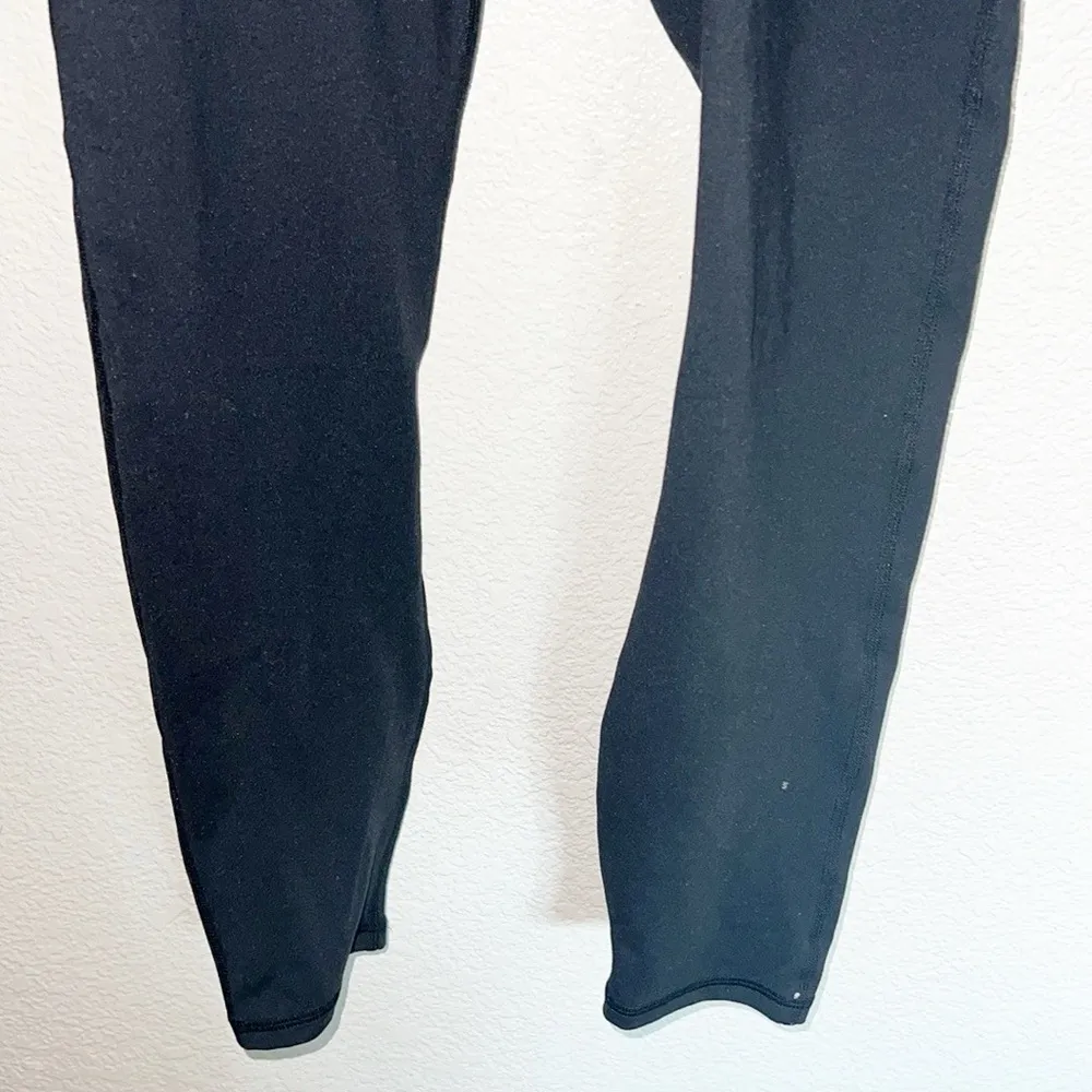 Fabletics Pure Luxe Black Crossover Full Length High Waisted Leggings - Image 3