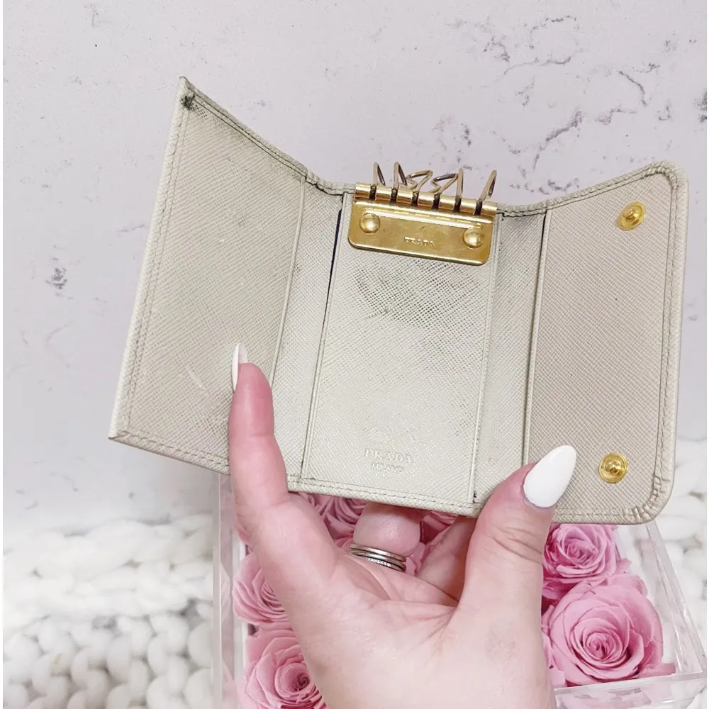 Authentic Prada Cera Portachiavi 6 Key Saffiano Leather Holder / Wallet - Image 8