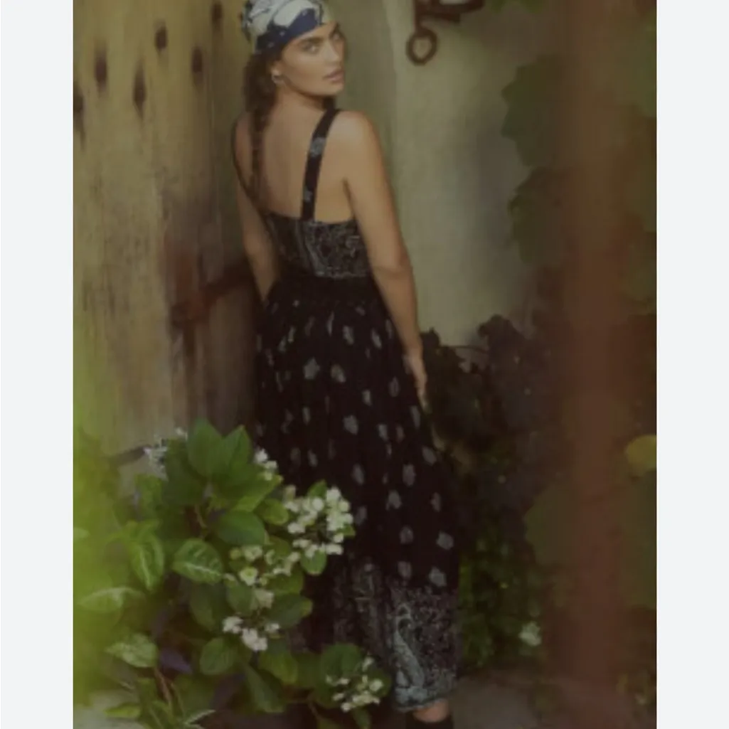 Anthropologie Forever That Girl Beaded Corset Maxi Dress in Size XS - Image 4