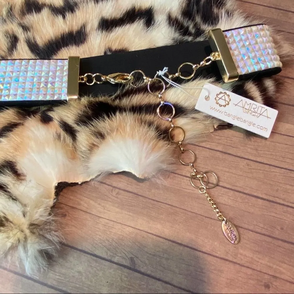 Snow White Resin Faux Leather Choker Festival - Image 4