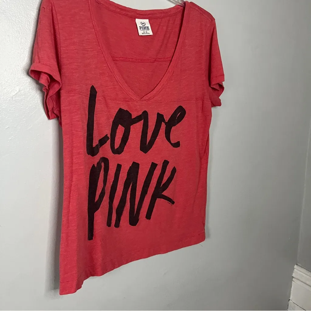 PINK Victoria's Secret Red Love Tee - Image 2