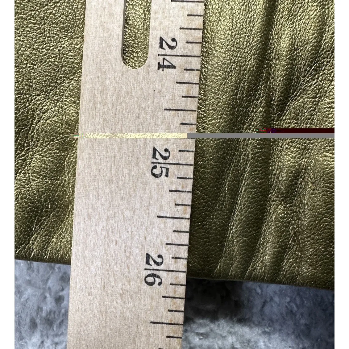 Terry Lewis Classic Luxuries Gold Shimmer Genuine Leather Jacket Large - Image 7