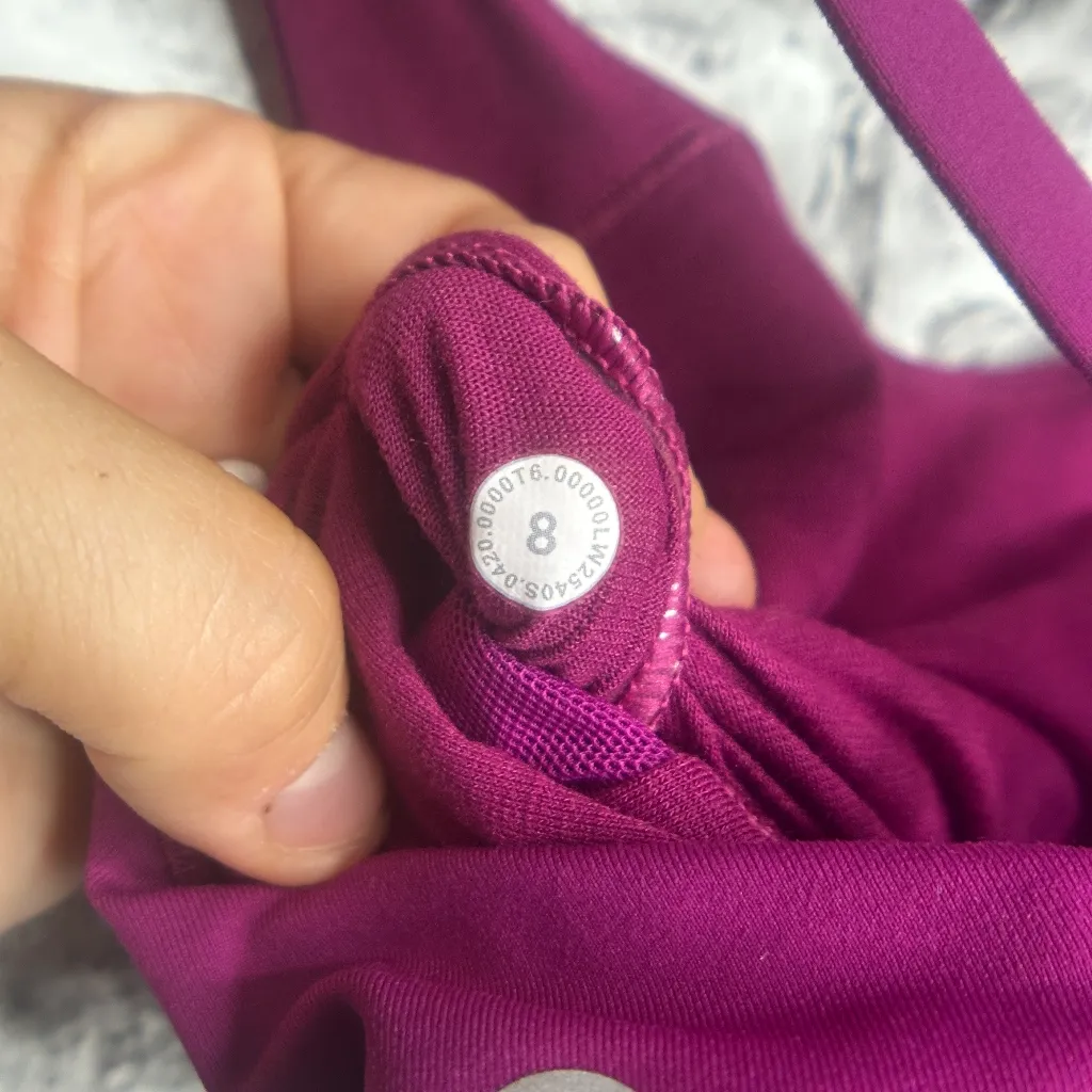EUC Lululemon X Peloton Energy Bra Sports Bra Size 8 (Magenta) - Image 10