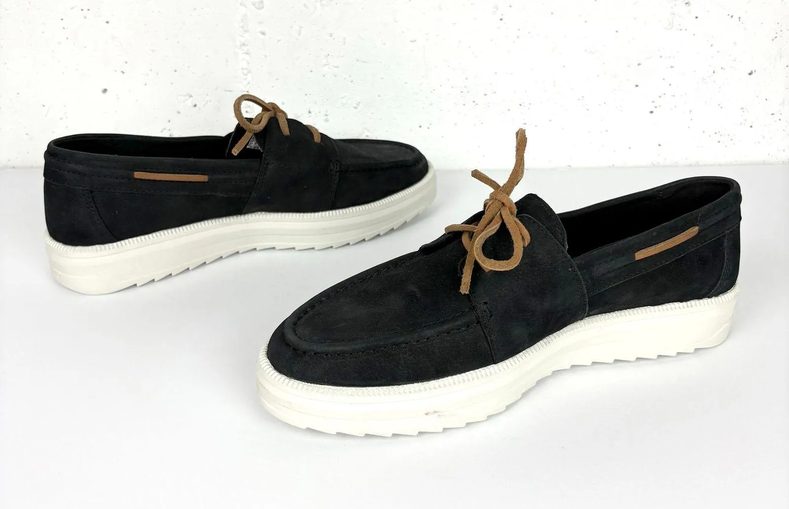 Sperry Womens Cruise Plushstep Boat Shoes Lug Outsole Black Leather Size 9 - Image 10