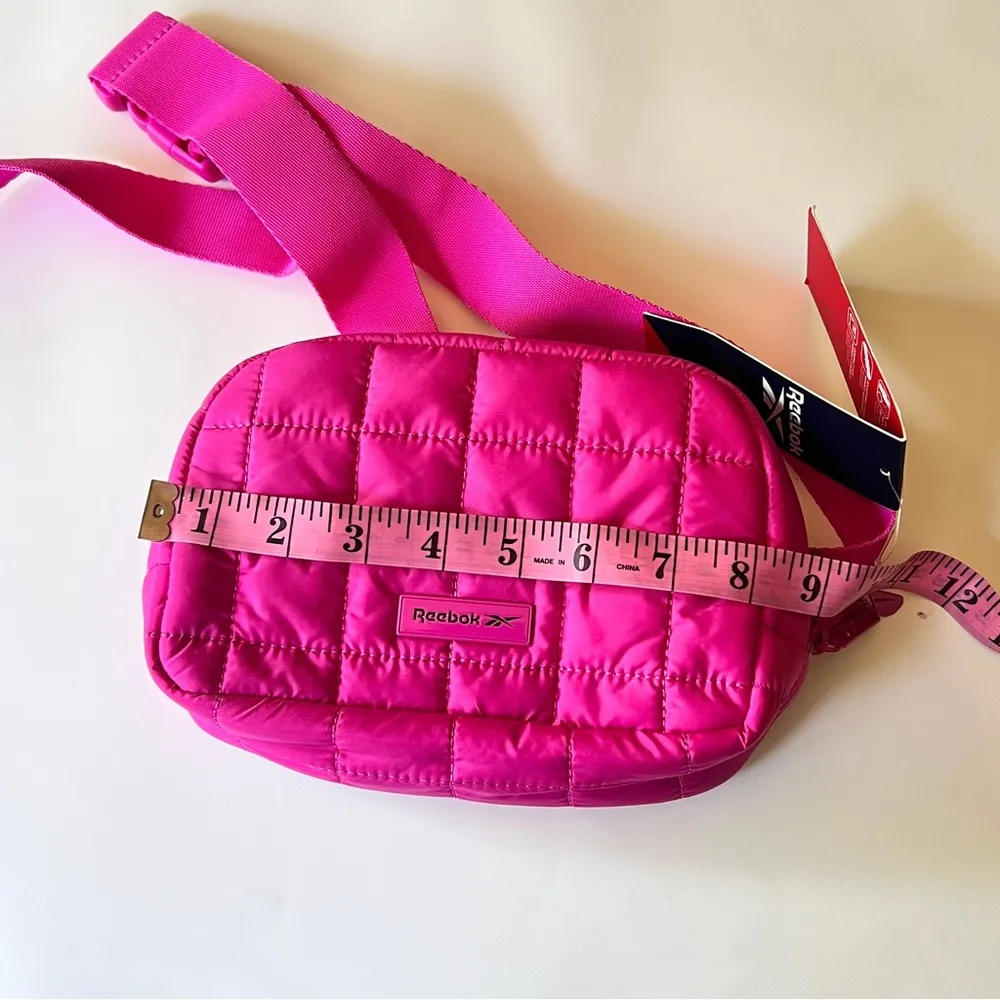 Reebok Trendy Fashionable Quilted Lightweight  Pink Fanny Pack Case Sz 1.6 L NWT - Image 15
