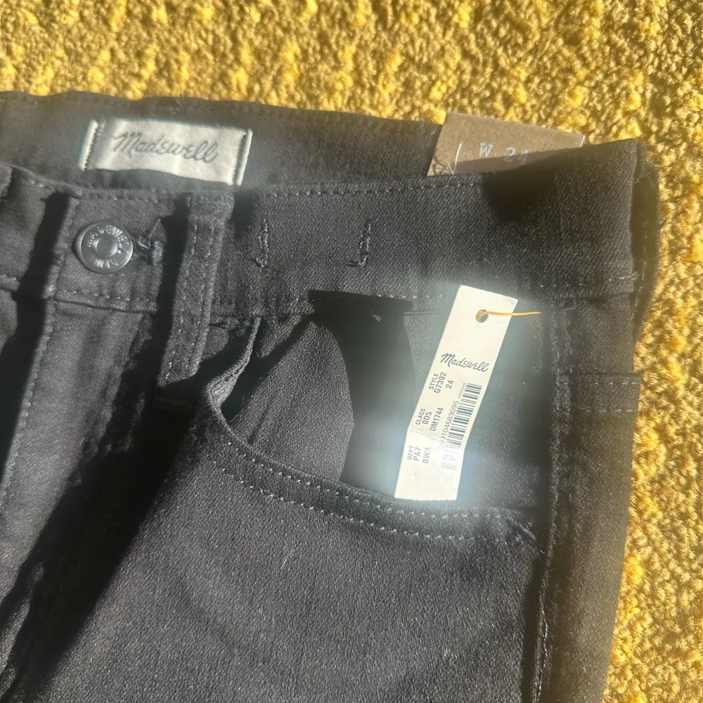 Madewell Roadtripper Jeans in Bennett Black G7392 Skinny 24 high rise stretch - Image 3
