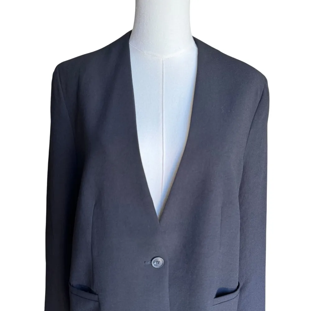 Spanx  - Perfect Collarless Oversized Preppy Blazer Sz S - Image 6