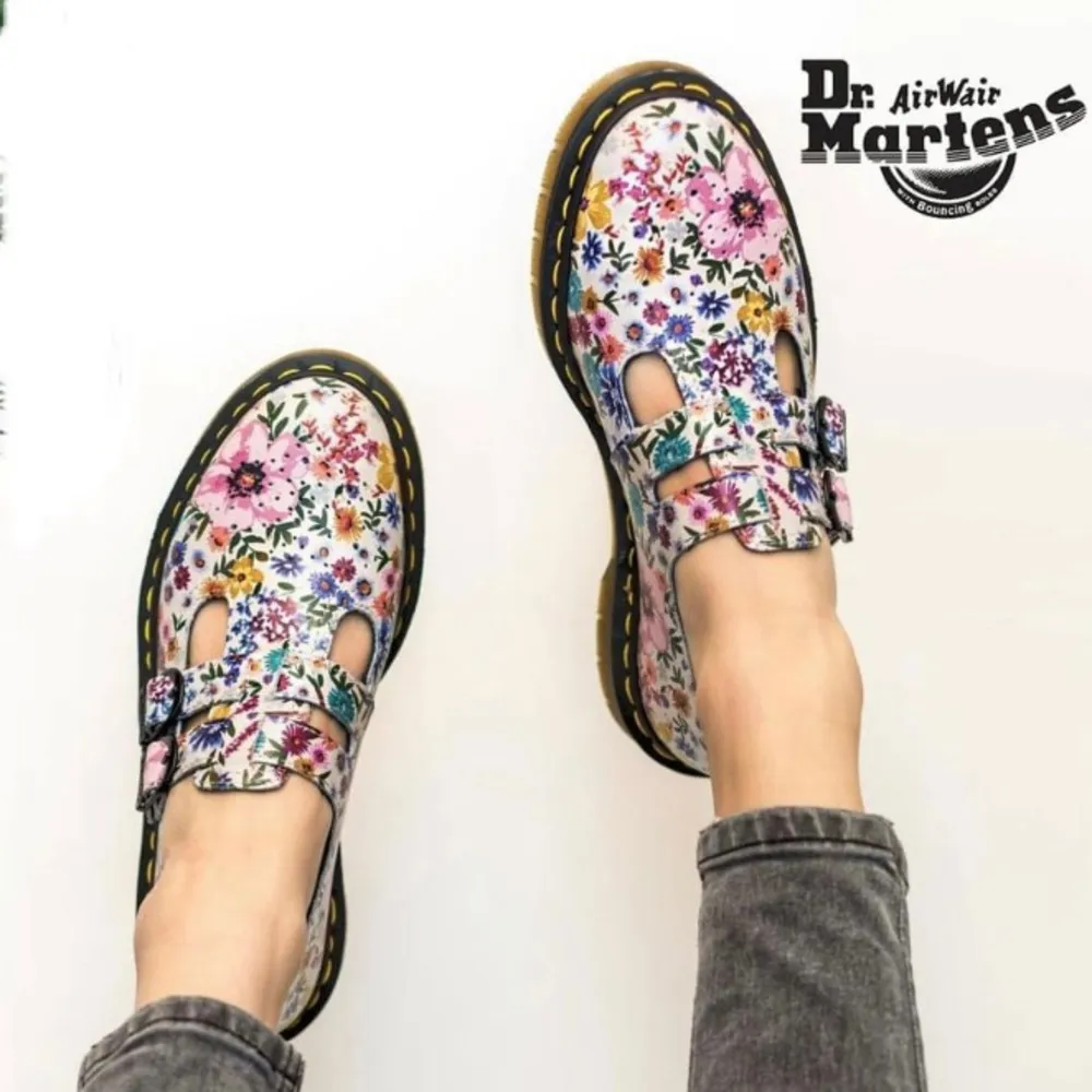 Rare  8065 Wanderlust Floral Mary Jane Bone/Mallow Pink Size 8 - Image 2