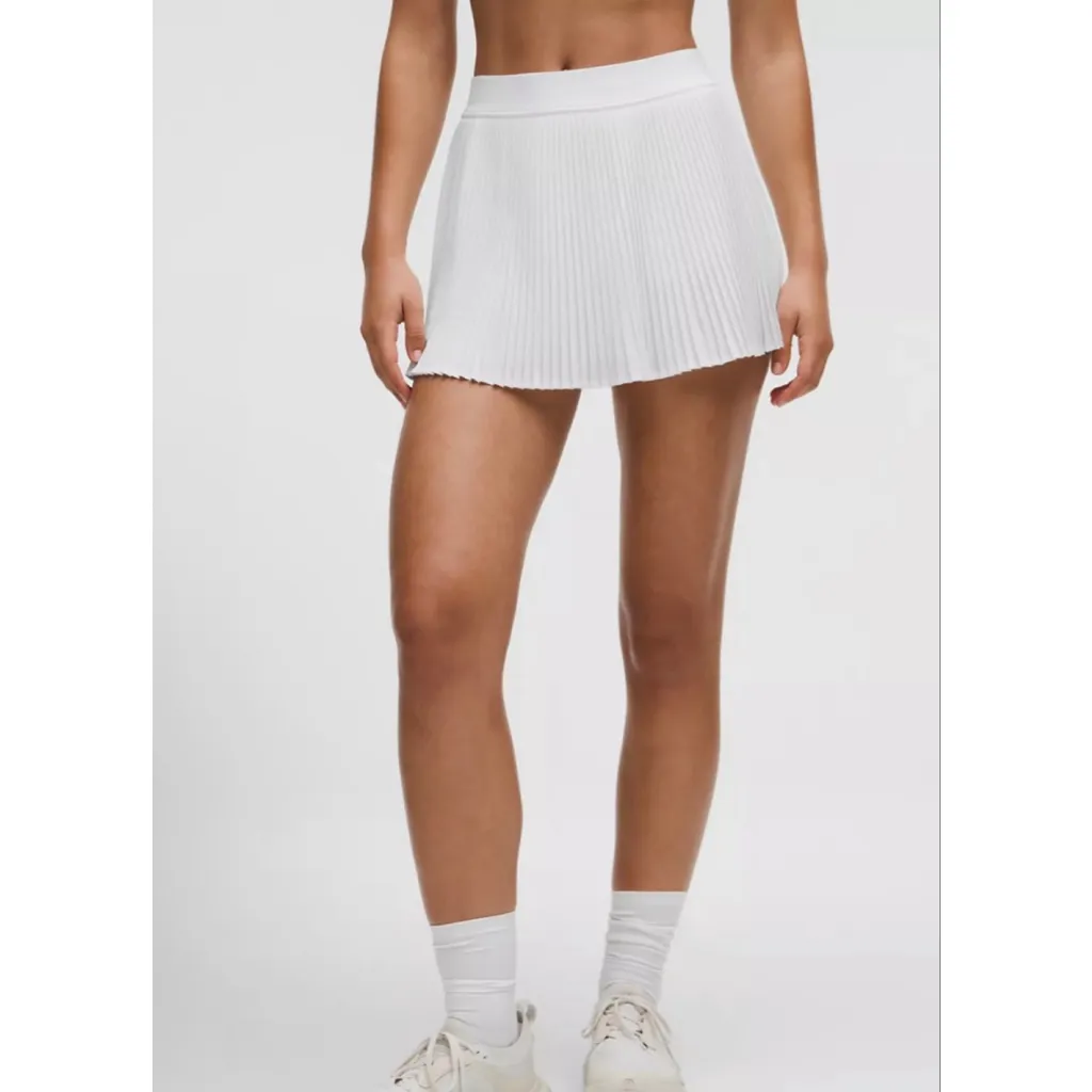 Lululemon Varsity High-Rise Pleated Tennis Skirt White Size 6 - Image 2