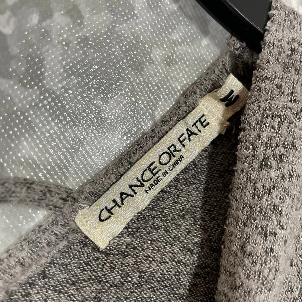 Chance or Fate Women's Gray Oversized Cozycore Sweater - Size Medium - Tunic - Image 5
