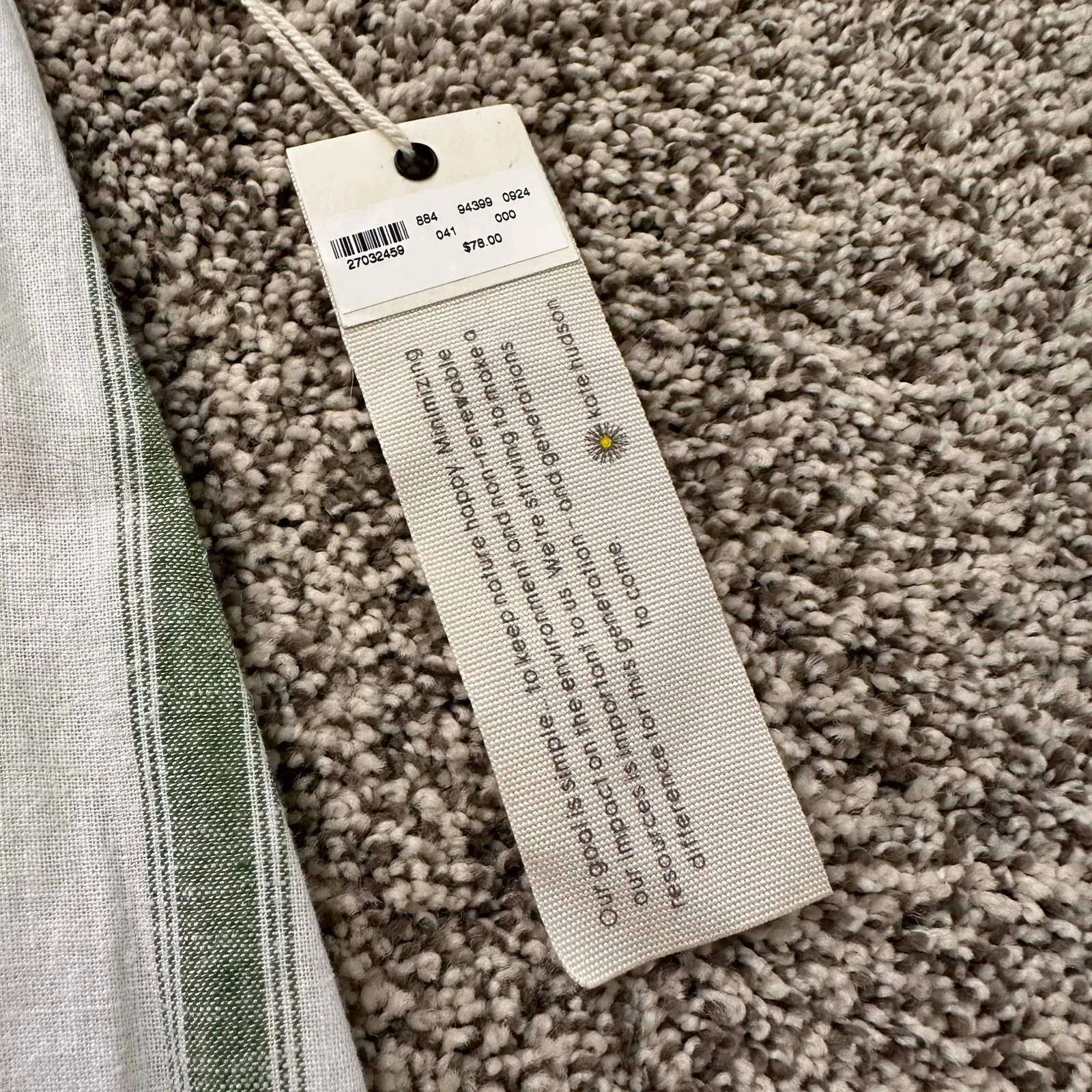 Happy x Nature white & green striped hi - Image 8