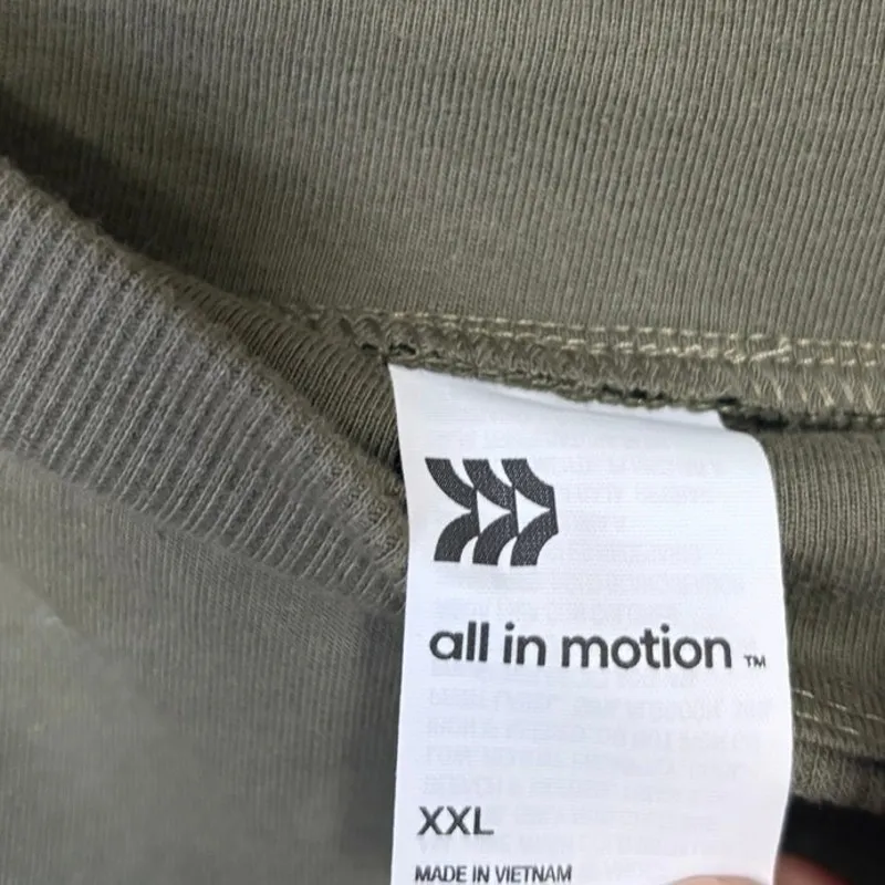 All In Motion Olive Green Tapered Pants Size XXL - Image 6