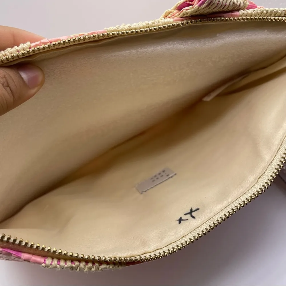 a new day knot straw clutch woven plaid - Image 9