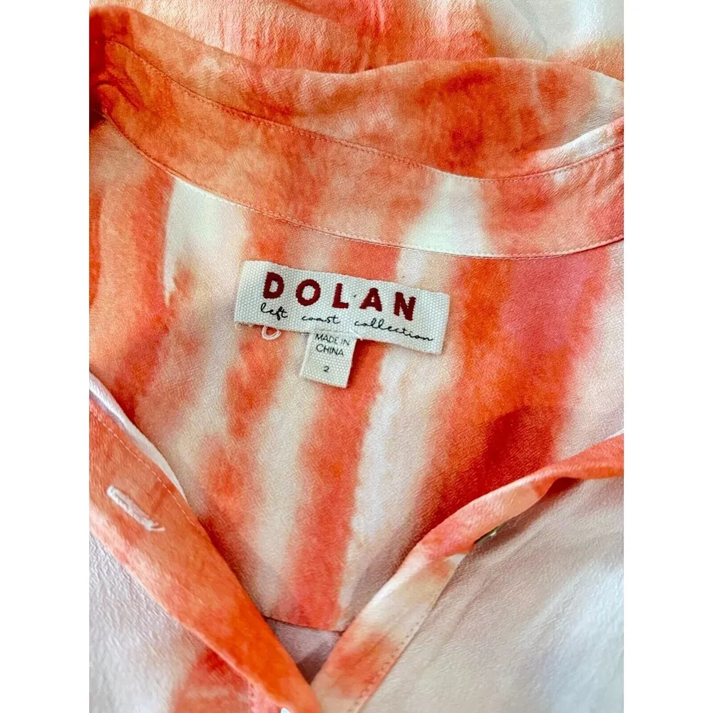 Anthropologie Dolan Womens Dress Orange Left Coast Cora Maxi Shirtdress Size 2 - Image 5