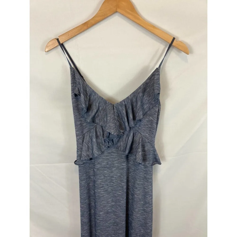 Max Studio Ruffle Striped Maxi Dress Size Small - Image 5