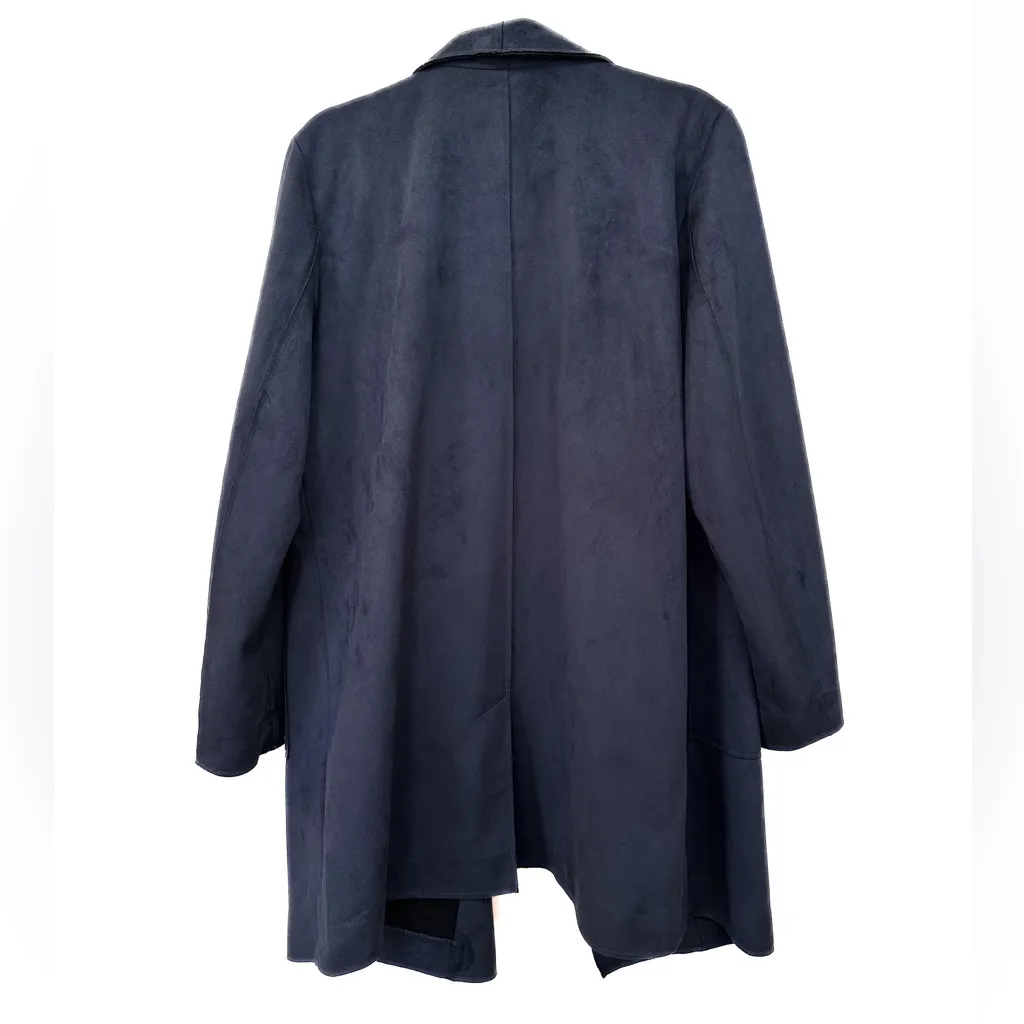 Catherine Malandrino - Faux Leather - Long Line Jacket Topper - Image 3