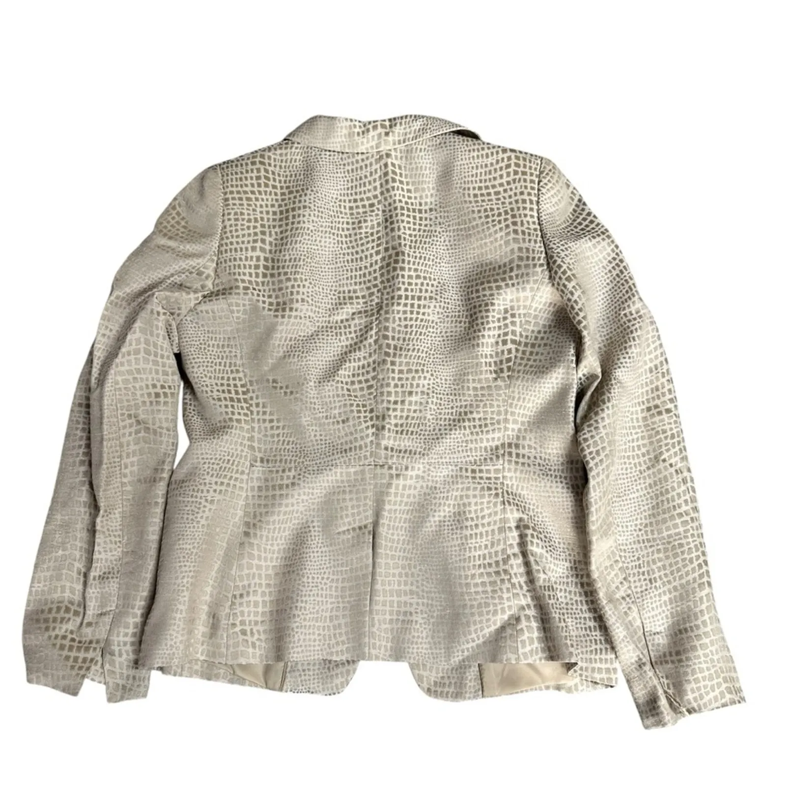 Gerard Darel  Textured Cream Suit Blazer Size 38 (US Size 6) - Image 3