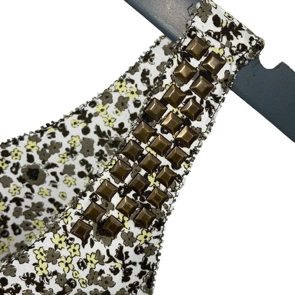 Apostrophe Women's Floral Embroidered Sleeveless Blouse Top Multicolor Size XS - Image 4