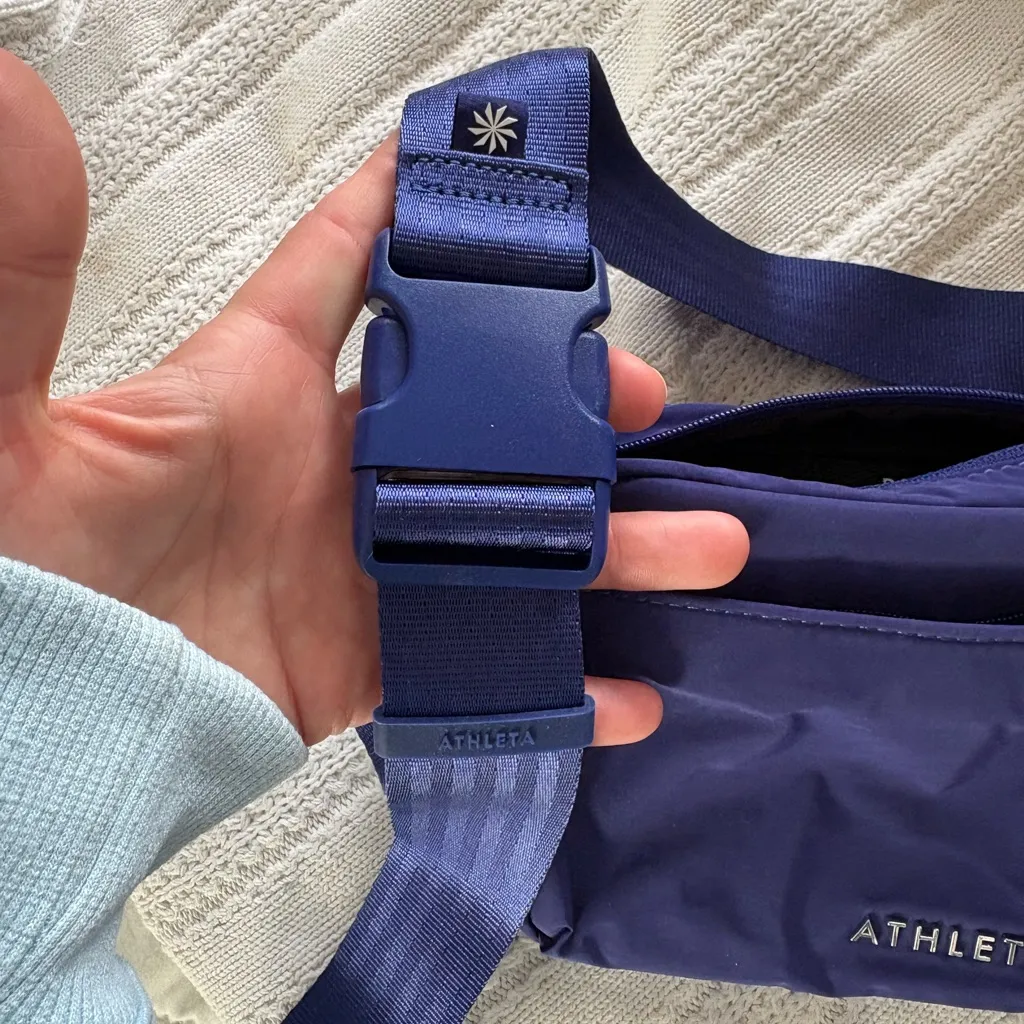 Athleta Blue Crossbody Belt Bag - Image 4