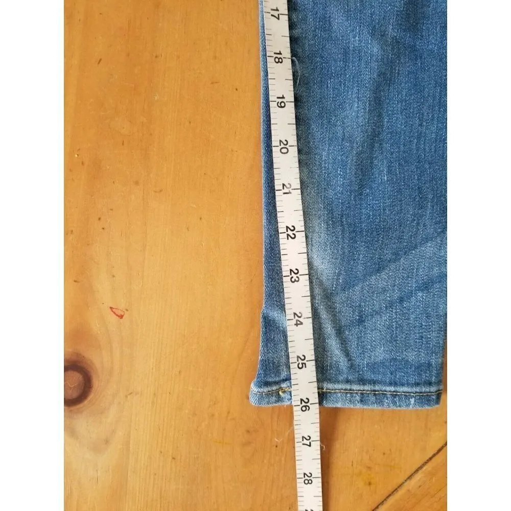 Gap1969 Women's Ankle Legging Jeans Skinny Stretch Distressed Medium Wash 27P - Image 6