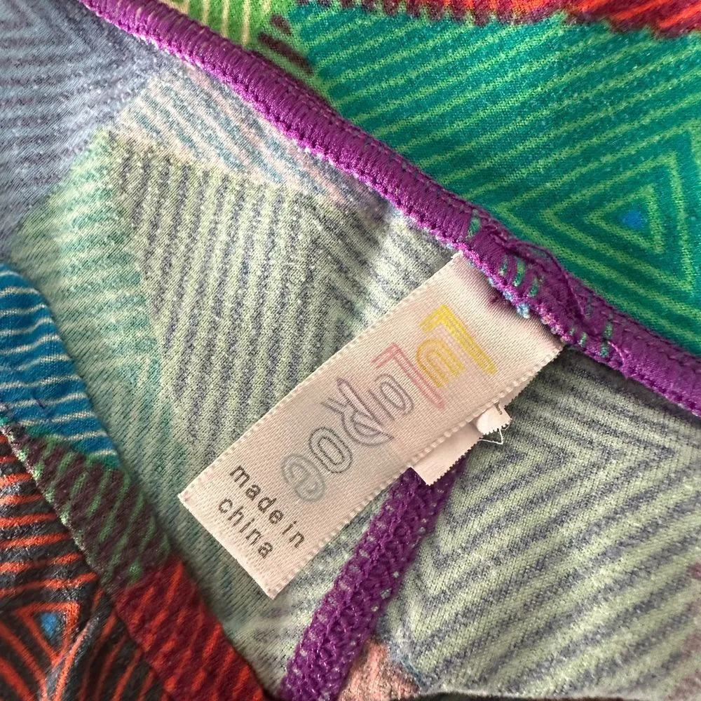 LuLaRoe One Size Leggings Colorful Art To‎ Wear Statement Pants Maximalist - Image 6