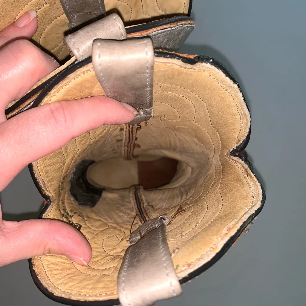 Laredo Burgundy Red Gray  Embroidered Leather Cowgirl Western Boots 6.5 - Image 13