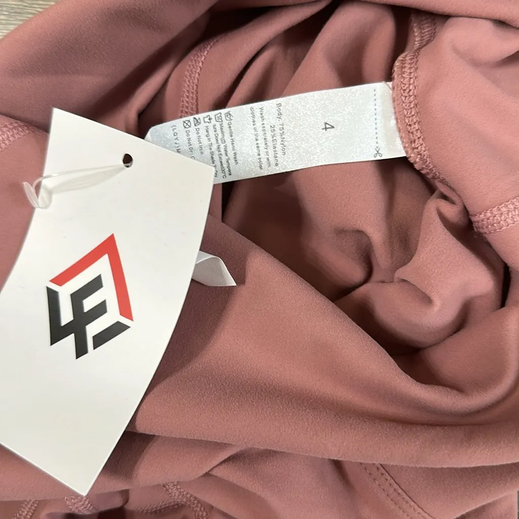 AWF Workout Leggings Pink Size 4 - Image 4