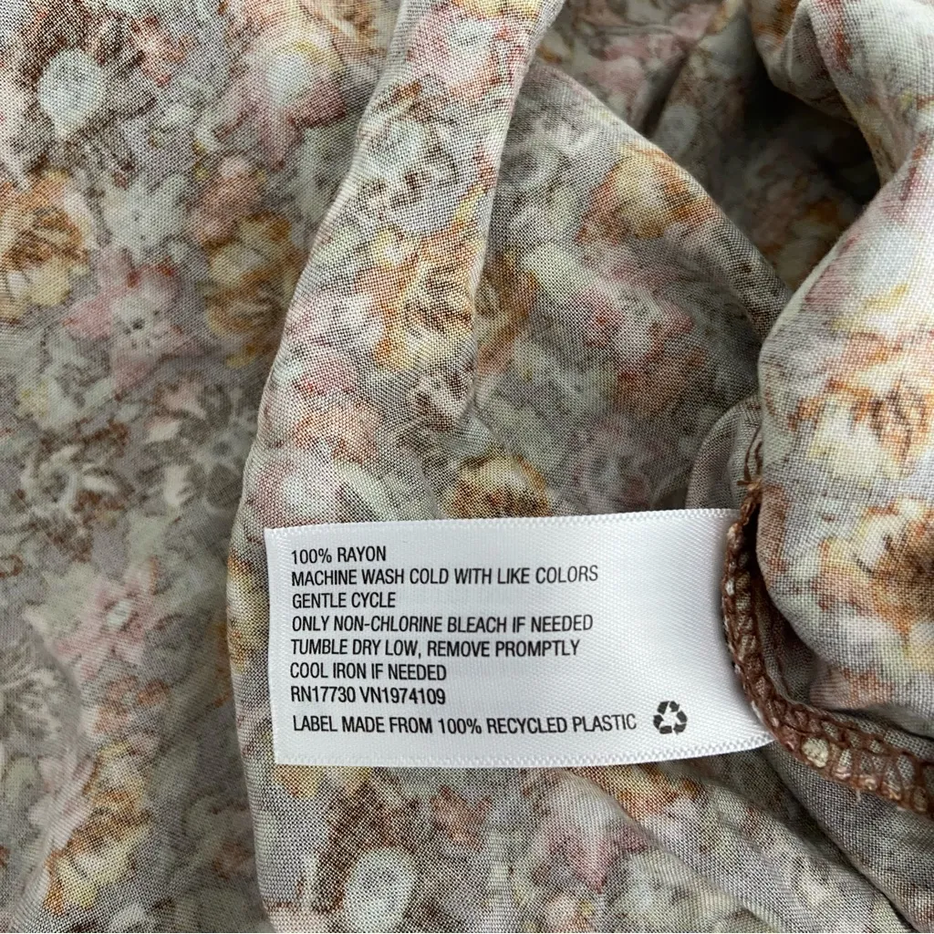 Wild Fable Off Shoulder Mini Dress Babydoll Floral Pink Cottage Boho Cowgirl - Image 11