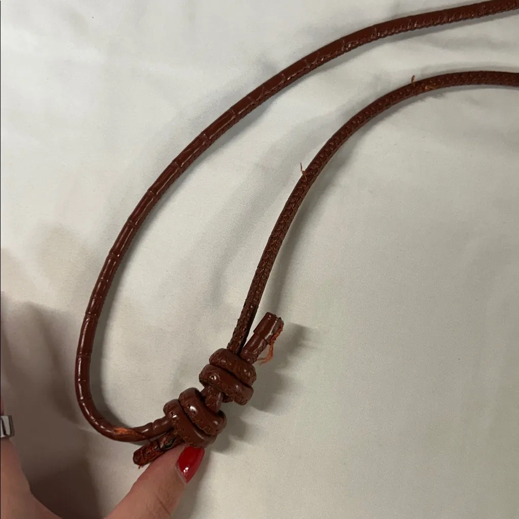 CHARLES & KEITH Semi Circle Croc-Effect Crossbody Bag - Image 6