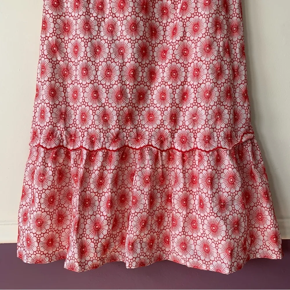 NWT  Eyelet Red and White Shift Dress NO BELT Size XS - Image 14