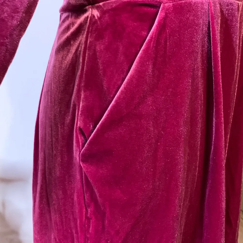 Candies Berry Velour Romper - Image 5