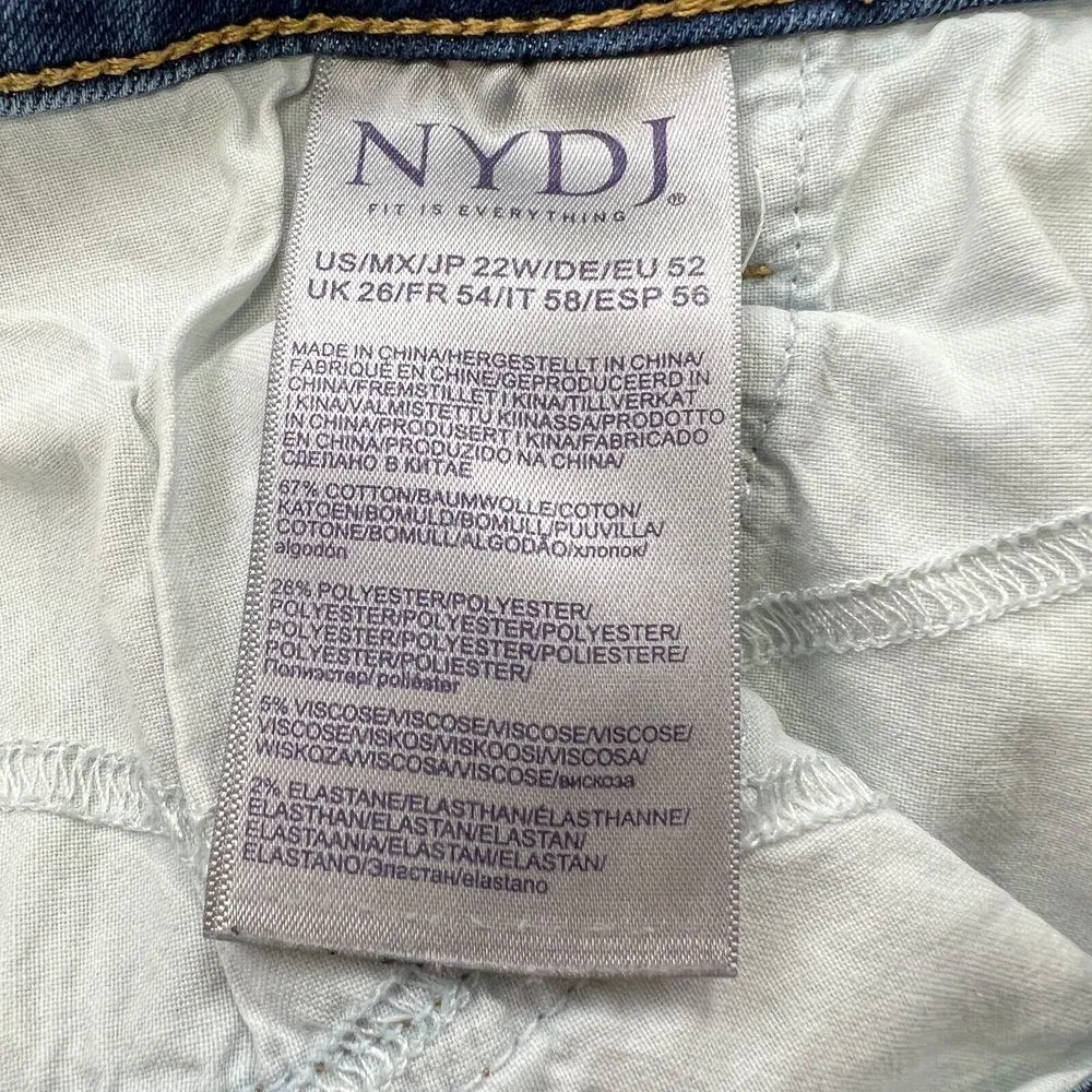 NYDJ Alina Legging Womens 22  Lift X Tuck Technology Stretch Blue Comfort Casual - Image 5