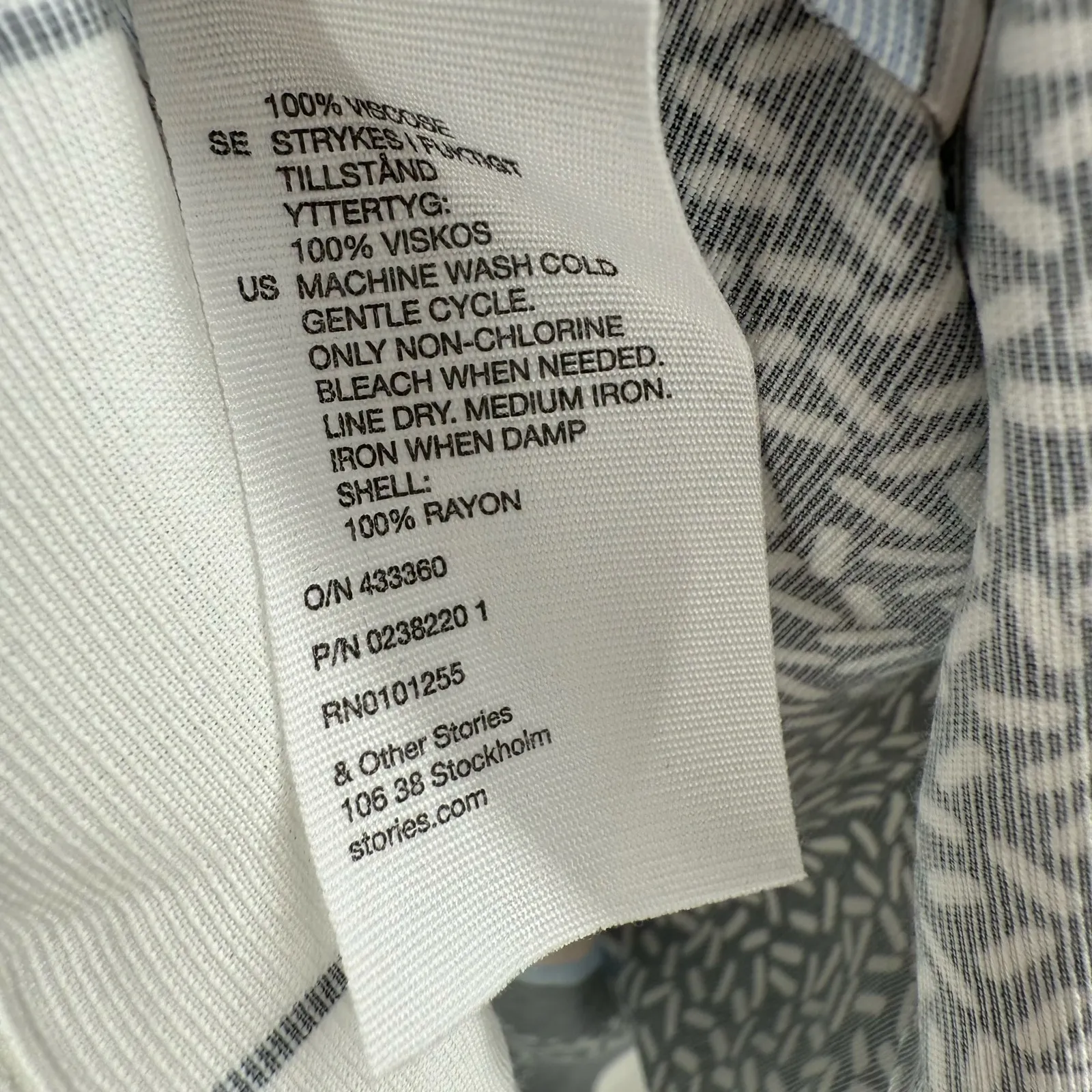 & Other Stories Dress Size 4 Mini Retro Print Graphic Grid Skater Balconette - Image 15