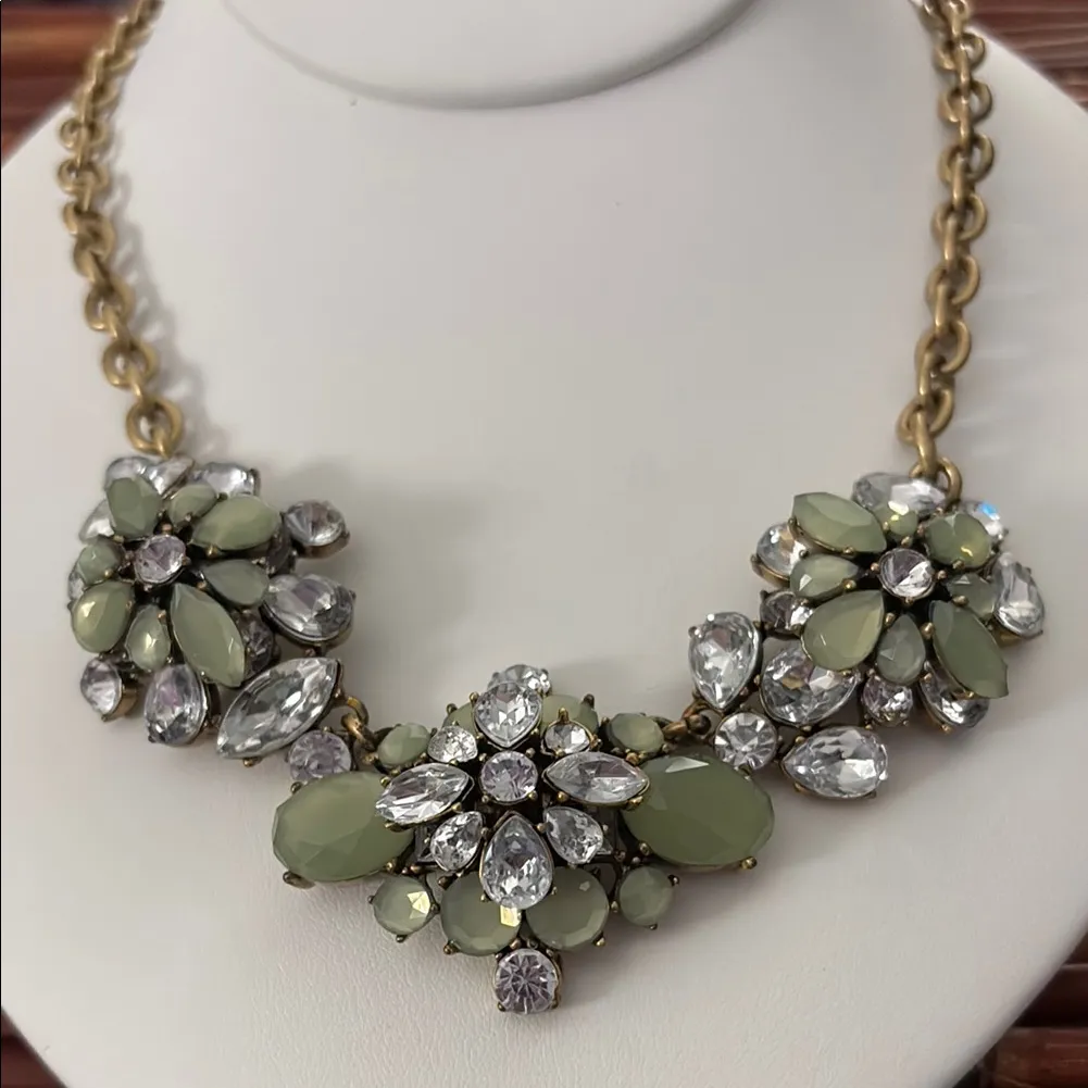 J. Crew Vintage Floral Statement Necklace - Image 4