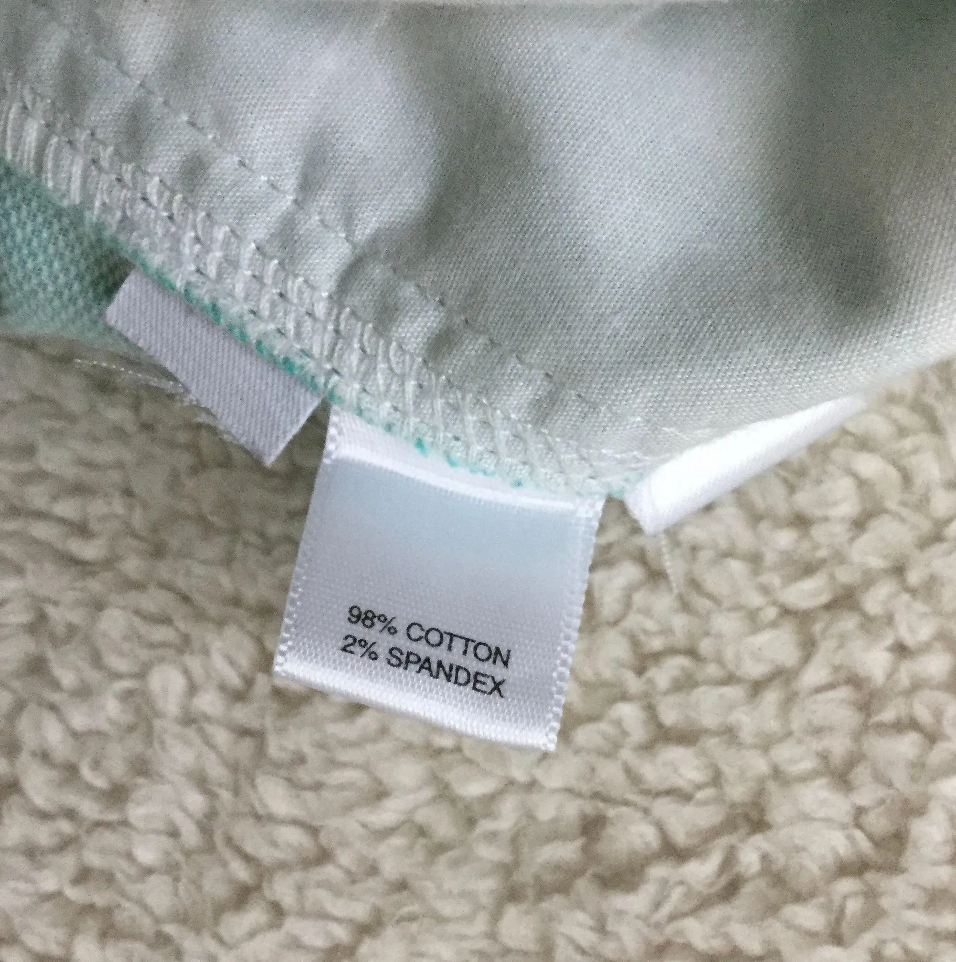 Y2K Pique Floral Shorts Teal White - Sz 4 - Image 10