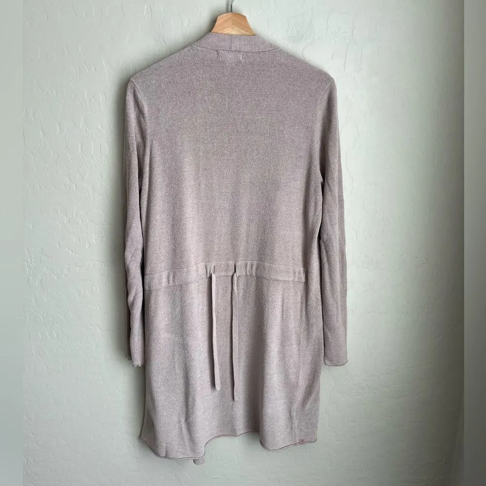 Barefoot Dreams Cozy Chic Ultra Light Back Tie Cardigan Dusty Rose Size Small - Image 4