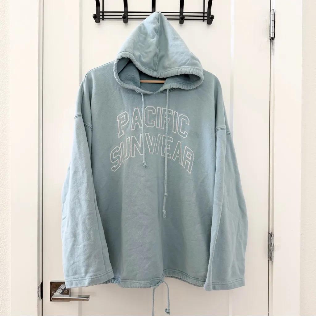 Pacsun Pacific Sunwear Embroidered Hoodie Size L - Image 5
