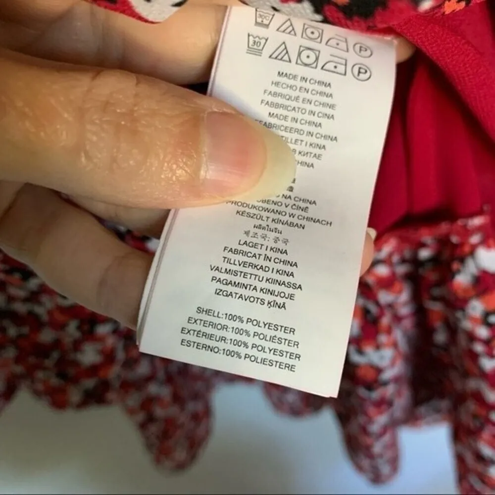 Michael kors sunari printed off shoulder ruffle long sleeve dress xs - Image 9