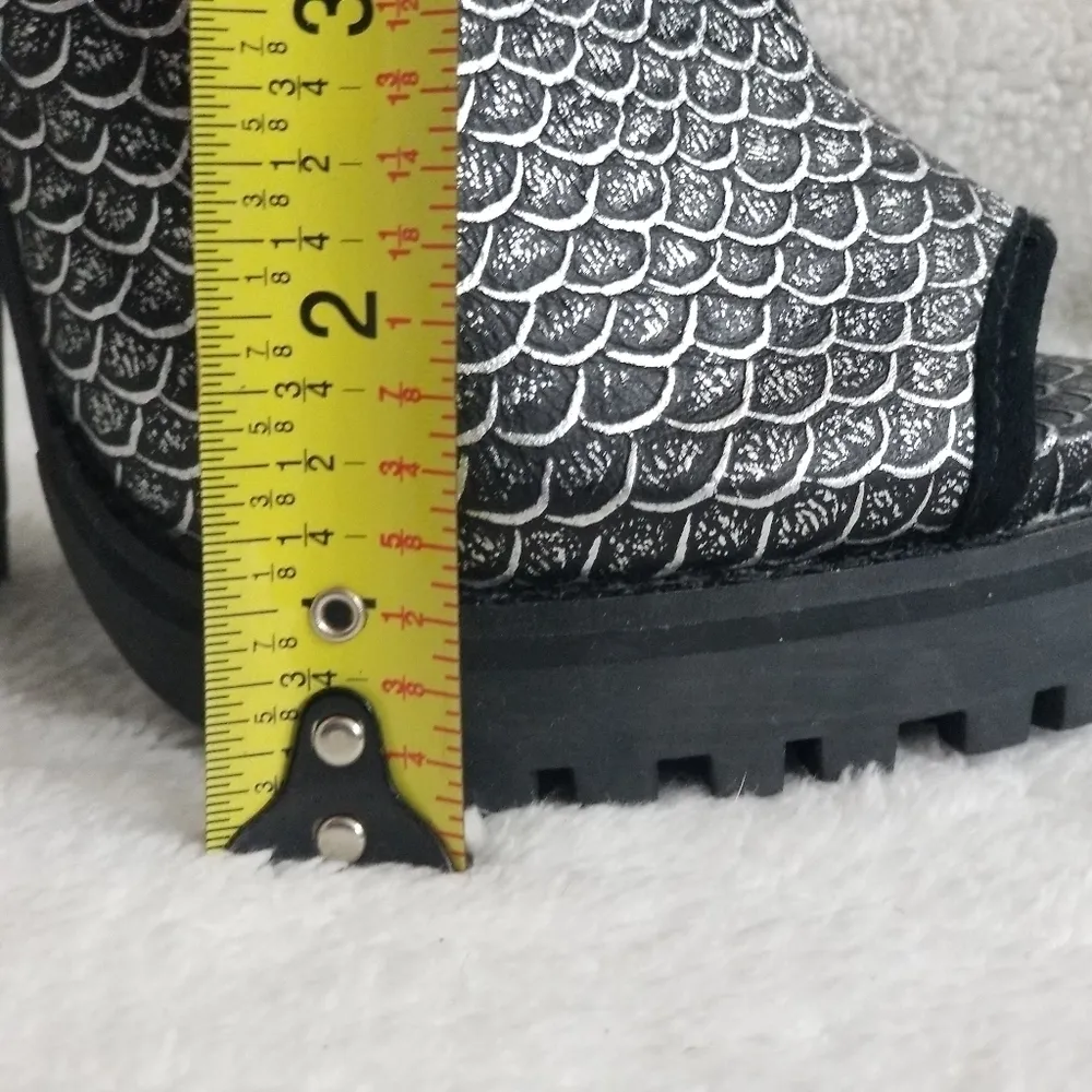 Shellys London platform shoes Silver Size 6 - Image 4