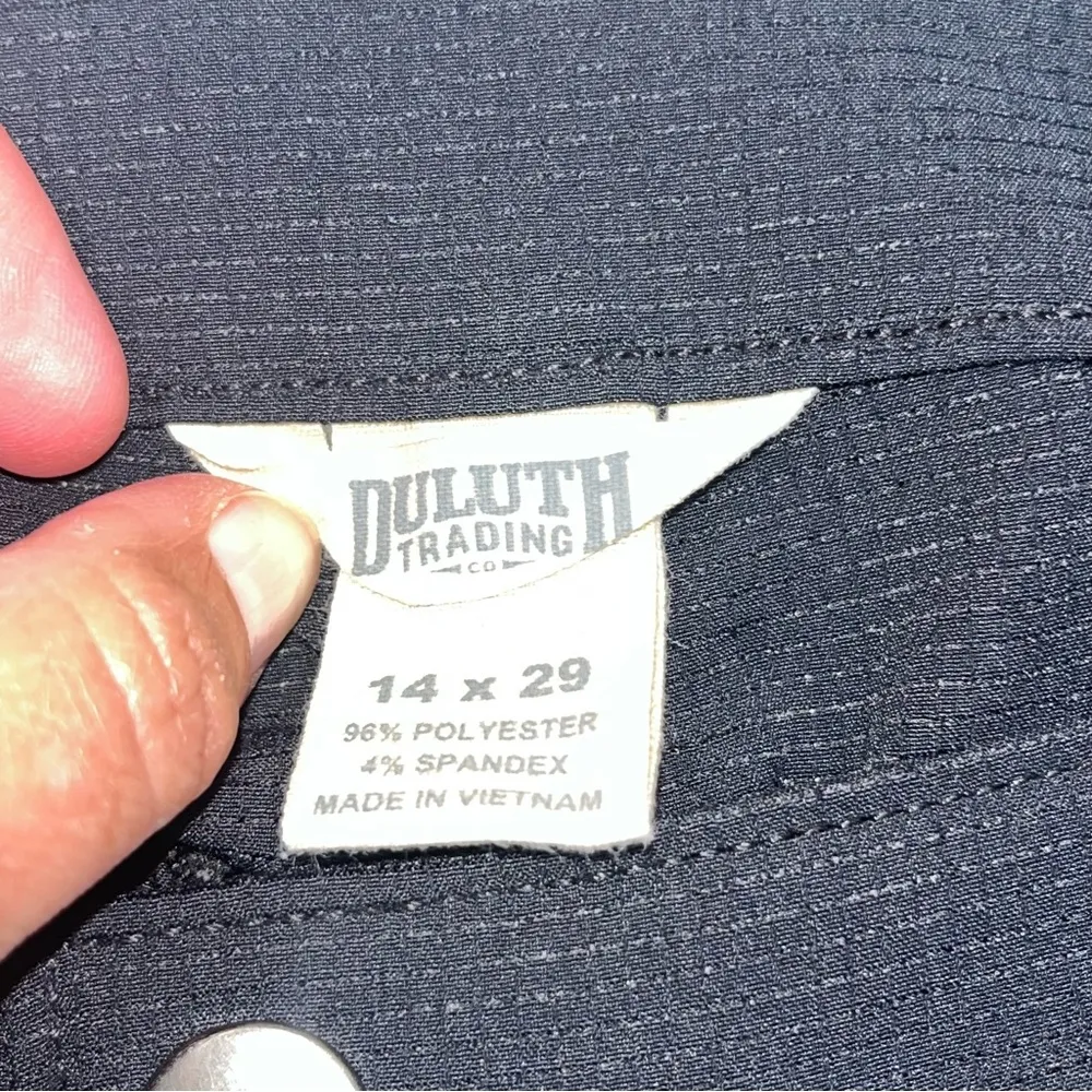 Duluth Trading Company Black Breeze Shooter Slim Leg Convertible Pants 14x29 Size 14 - Image 9